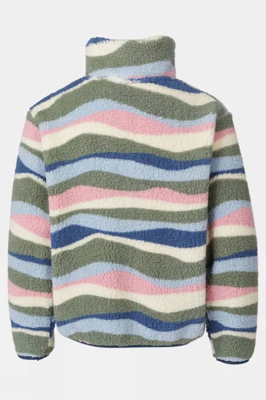 Ayacucho Kids Zilan Printed Wave Quarter Zip Fleece
