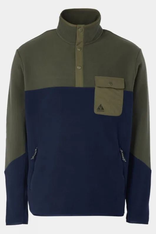 Ayacucho Mens Fitzroy Snap Fleece Top