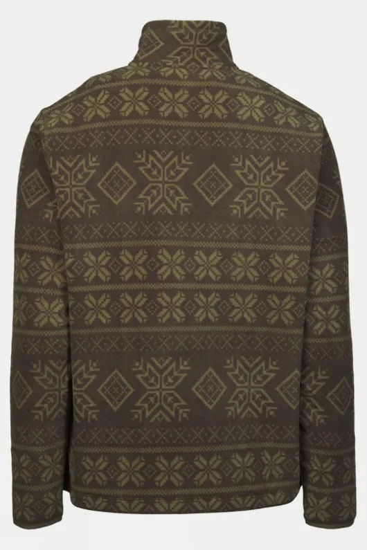 Ayacucho Mens Inverno Printed Half Zip Fleece