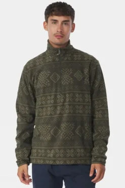 Ayacucho Mens Inverno Printed Half Zip Fleece
