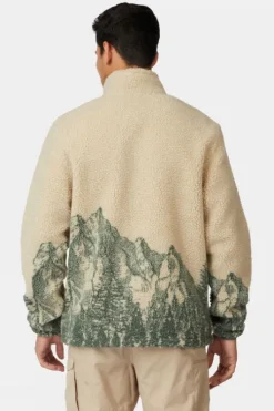 Ayacucho Mens Striding Landscape Full Zip Fleece