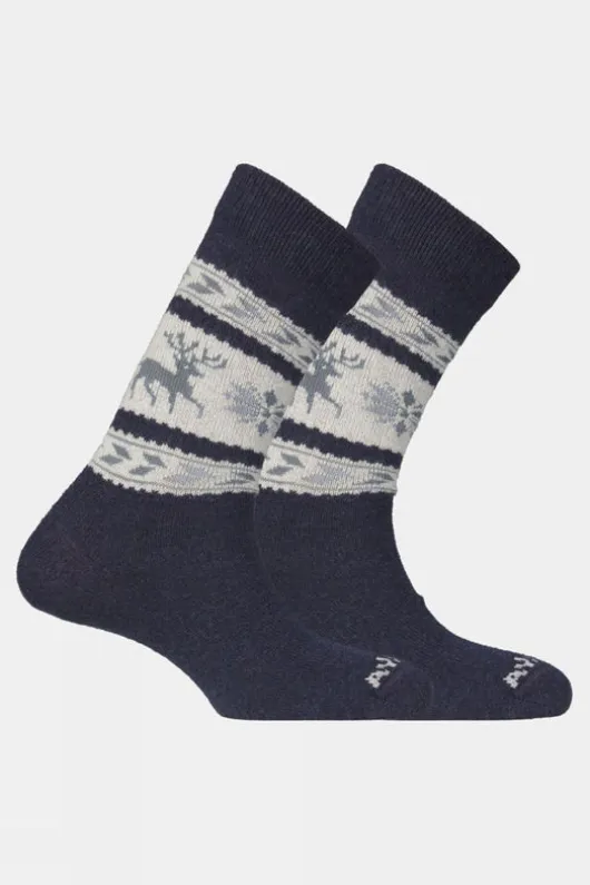 Ayacucho Unisex Cowichan Reindeer Socks