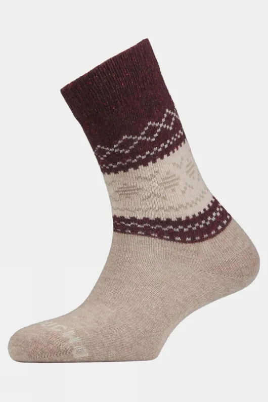 Ayacucho Unisex Light Block Patterned Crew Wool Socks