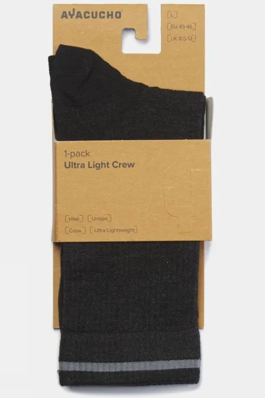 Ayacucho Unisex Ultra Light Crew Socks