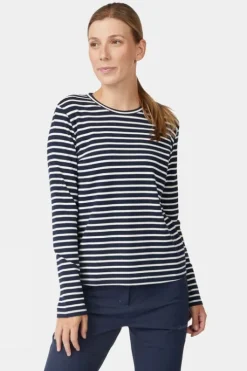 Ayacucho Womens Aira Midweight Striped Long Sleeve T-Shirt
