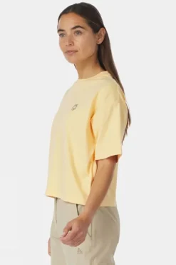 Ayacucho Womens Cropped Mini Embroidery T-Shirt