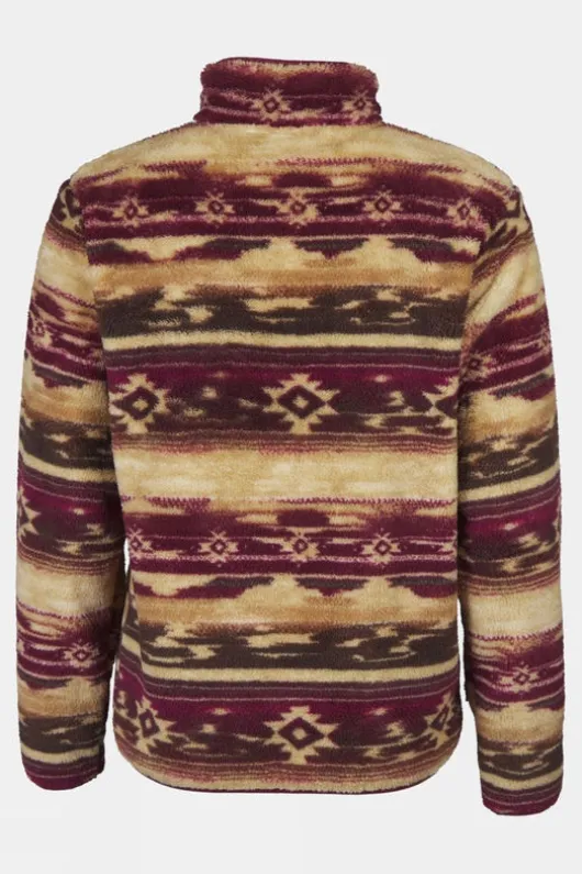 Ayacucho Womens Leiria Printed Snap Half Zip Fleece