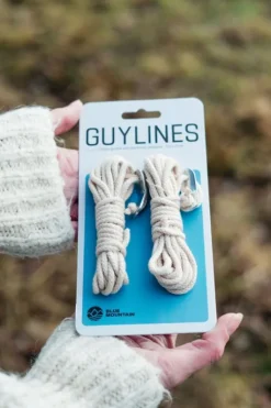 Blue Mountain Cotton Guylines With Aluminium Tensioner - 3mm x 3m (Set of 2)