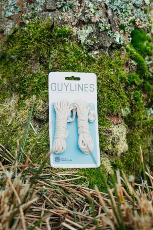 Blue Mountain Cotton Guylines With Aluminium Tensioner - 3mm x 3m (Set of 2)