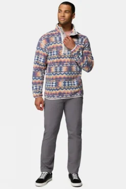 Columbia Mens Helvetia II Printed Half Snap Fleece
