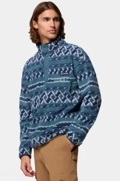 Columbia Mens Helvetia II Printed Half Snap Fleece