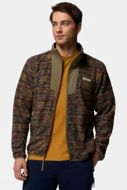 Columbia Mens Sequoia Grove Printed Fleece Jacket