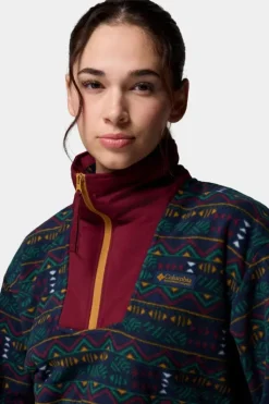 Columbia Womens Sequoia Grove Printed Half Zip Fleece
