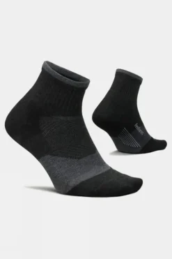 Feetures Unisex Trail Max Cushion Quarter Running Socks
