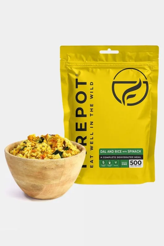 Firepot Dal and Rice with Spinach