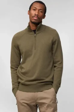 Fjallraven Mens Övik Lite Half Zip Knitted Top