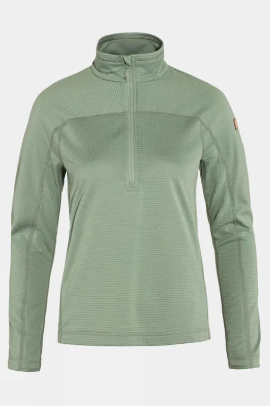 Fjallraven Womens Abisko Lite Fleece Half Zip Fleece