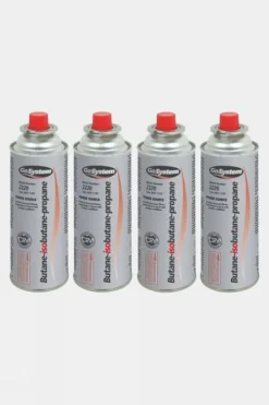 GoSystem Butane Gas Bayonet Cartridge 227g (4 Pack)
