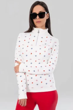 Henri Duvillard Womens Melanie Half Zip Base Layer