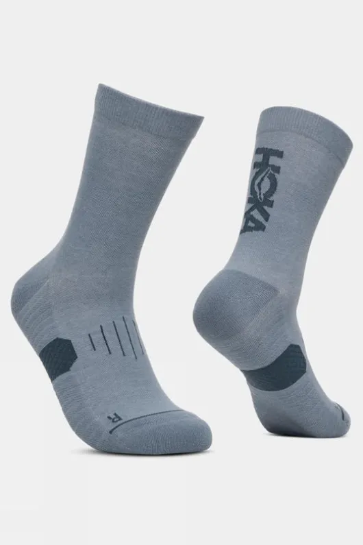Hoka Mens Graphic Crew Run Socks