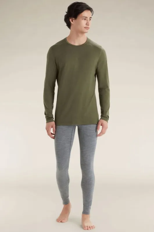 Icebreaker Mens 200 Oasis Long Sleeve Crewe Base Layer Top
