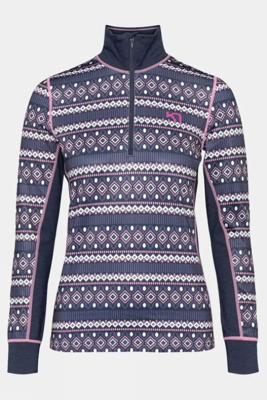 Kari Traa Womens Lune Half Zip Baselayer