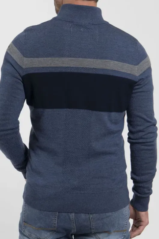 Kjus Mens Stripe Half Zip Jumper