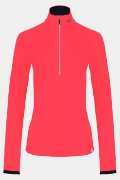Kjus Womens Trace 2.0 Half Zip Midlayer Top