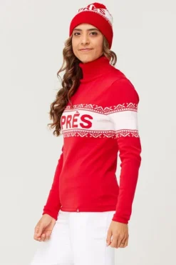Krimson Klover Womens Apres Turtleneck Knitted Sweater