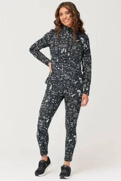 Krimson Klover Womens Graffiti Base Layer Top