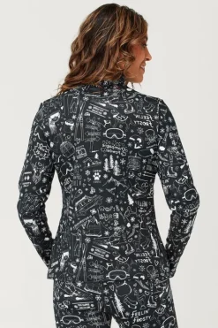 Krimson Klover Womens Graffiti Base Layer Top