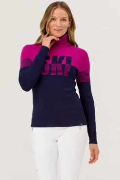 Krimson Klover Womens Slopeside Turtleneck Sweater