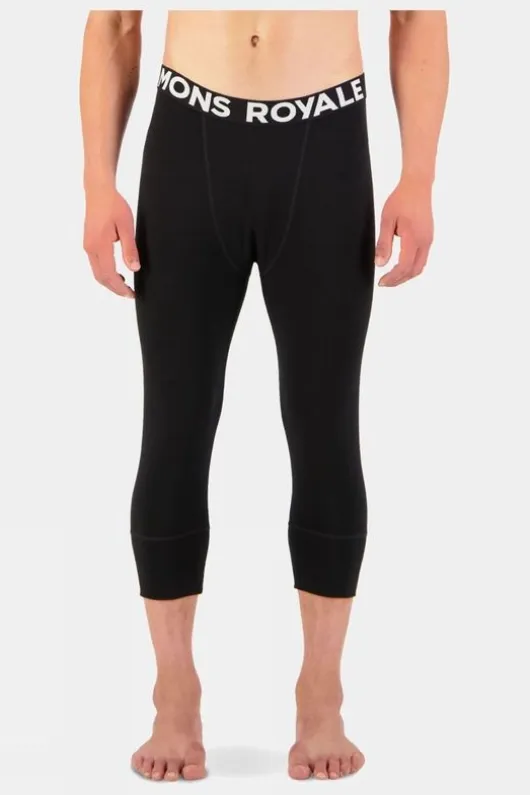 Mons Royale Mens Cascade Merino Flex 200 3/4 Base Layer Bottom