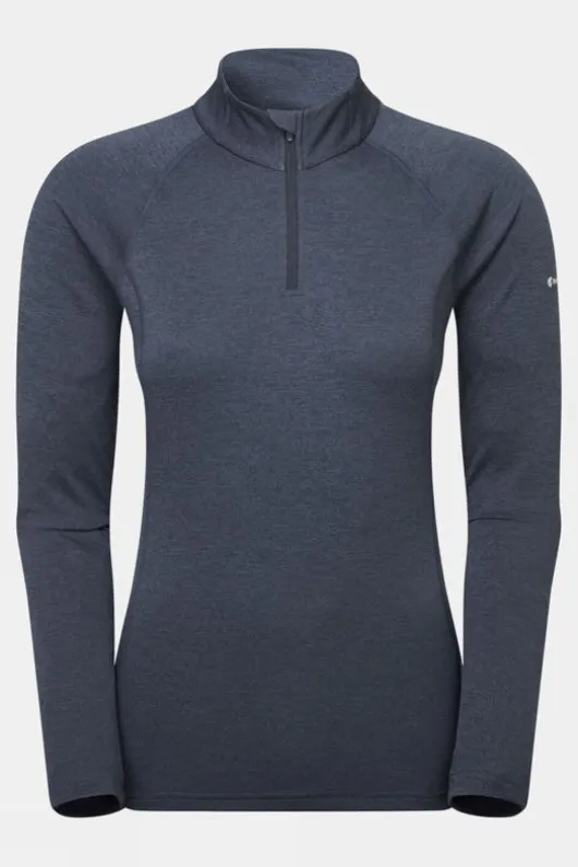 Montane Womens Dart Zip Neck Base Layer Top