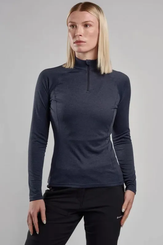 Montane Womens Dart Zip Neck Base Layer Top