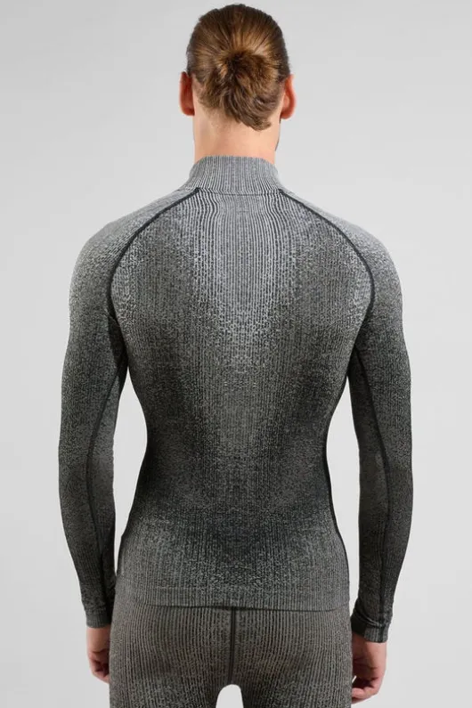 Odlo Mens The POW Blackcomb Half Zip Base Layer Top