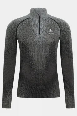 Odlo Mens The POW Blackcomb Half Zip Base Layer Top