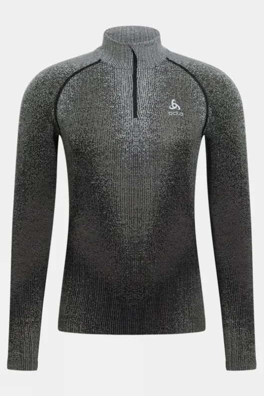 Odlo Mens The POW Blackcomb Half Zip Base Layer Top