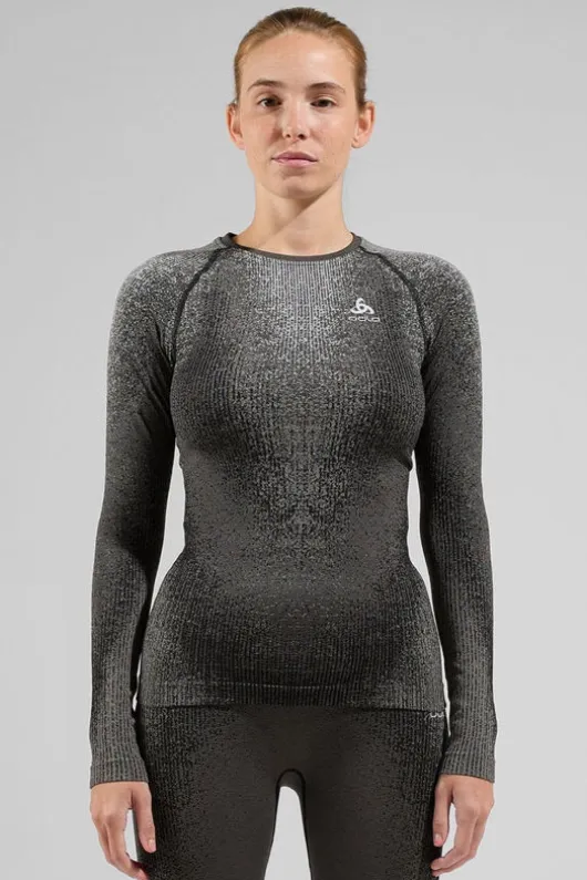 Odlo Womens Blackcomb Eco Crew Neck Long Sleeve Base Layer Top