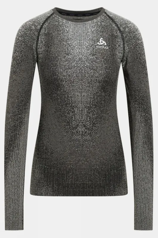 Odlo Womens Blackcomb Eco Crew Neck Long Sleeve Base Layer Top
