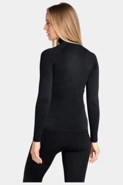 Odlo Womens Performance Warm Eco Half Zip Base Layer Top