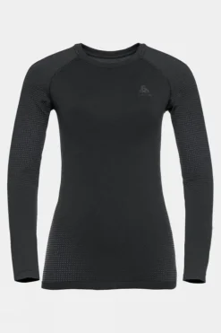 Odlo Womens Performance Warm Eco Long Sleeve Base Layer Top