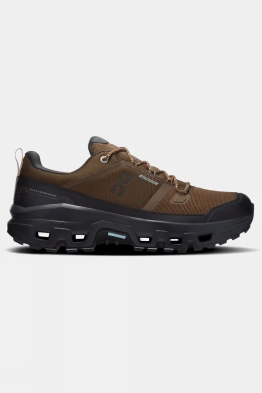 On Mens Cloudrock Low Waterproof Shoes