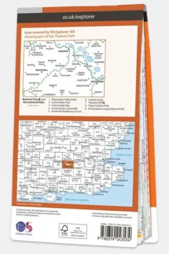 Ordnance Survey Active Explorer Map 160 Windsor, Weybridge and Bracknell