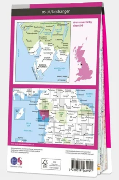 Ordnance Survey Active Landranger Map 96 Barrow-in-Furness and South Lakeland