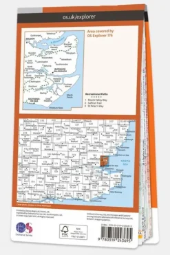 Ordnance Survey Explorer Map 176 Blackwater Estuary