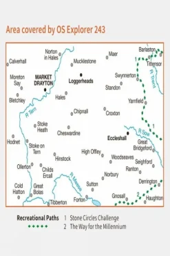 Ordnance Survey Explorer Map 243 Market Drayton
