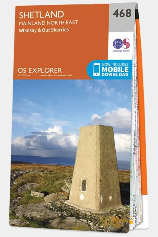 Ordnance Survey Explorer Map 468 Shetland - Mainland North East