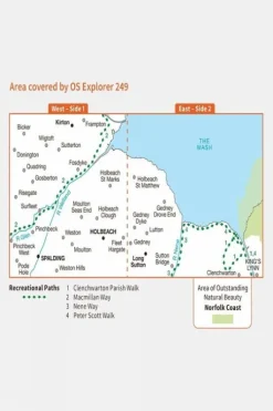 Ordnance Survey Explorer Map 249 Spalding and Holbeach