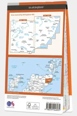 Ordnance Survey Explorer Map 450 Wick and The Flow Country